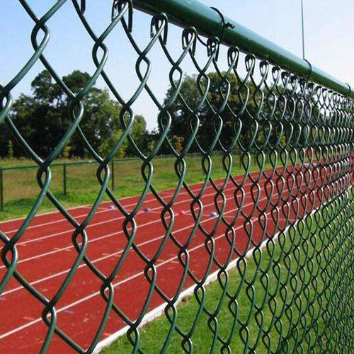 Green vinyl coated chain link fence chain link netting diamond wire mesh net