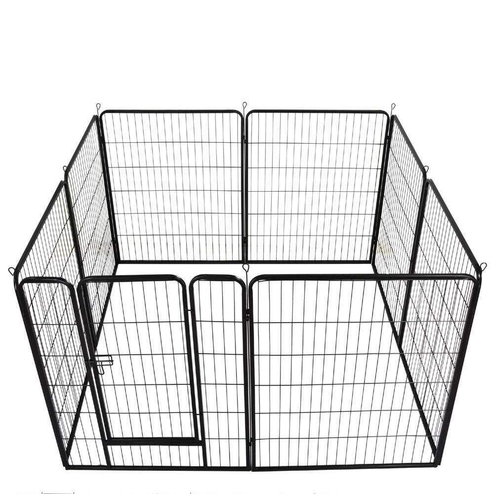Dog kennels Dog Playpen Pet Kennel Pen Exercise Cage Fence 8 Panel