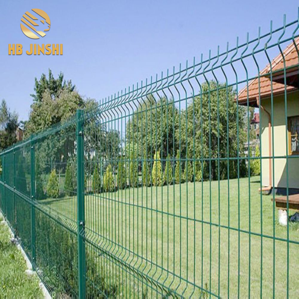 50  x 200mm Mesh 4mm Wire 2.03 x 2.0 m PVC Coated Green Color 3D Metal Wire Garden Fence Panel