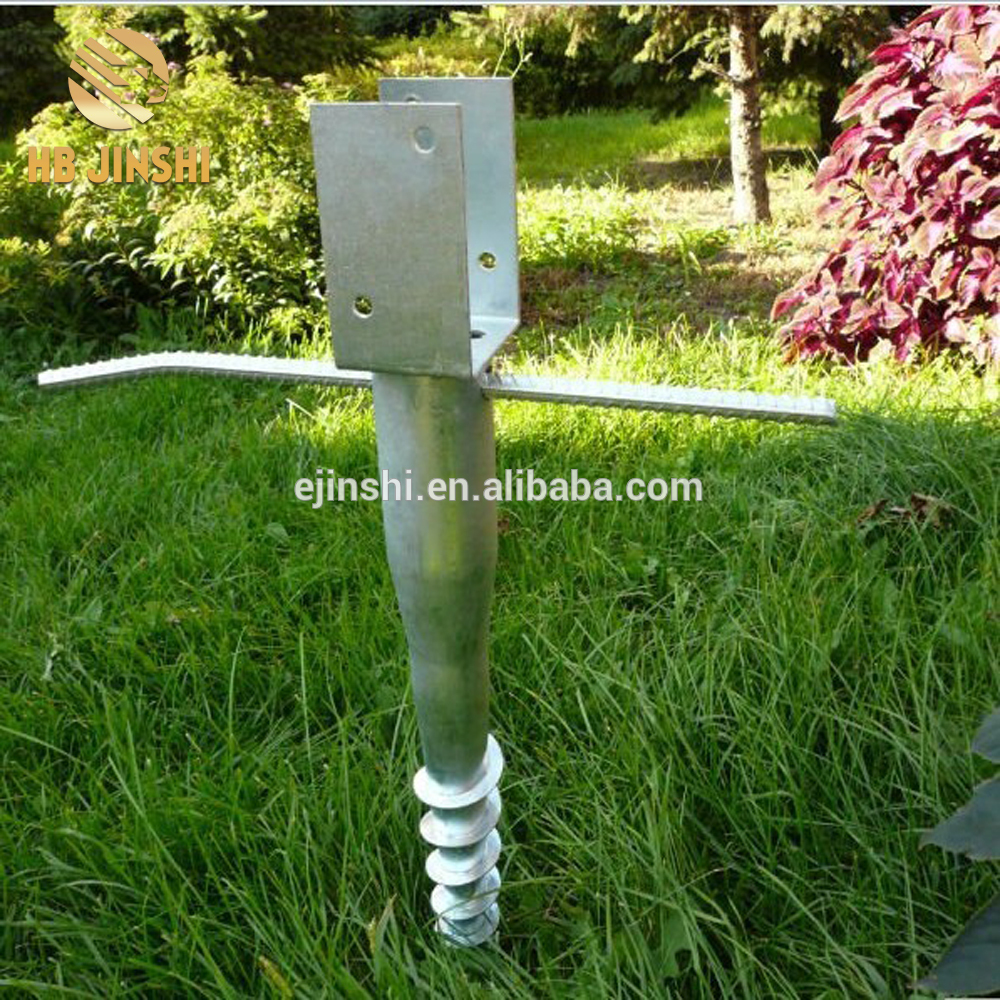High Quality steel plate spike Pointed post Ground Screw anchor