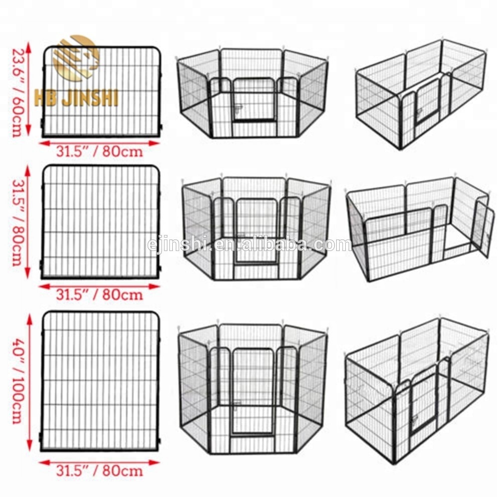 Heavy Duty Cage Pet Dog Cat Barrier Fence Exercise Metal Play Pen Kennel