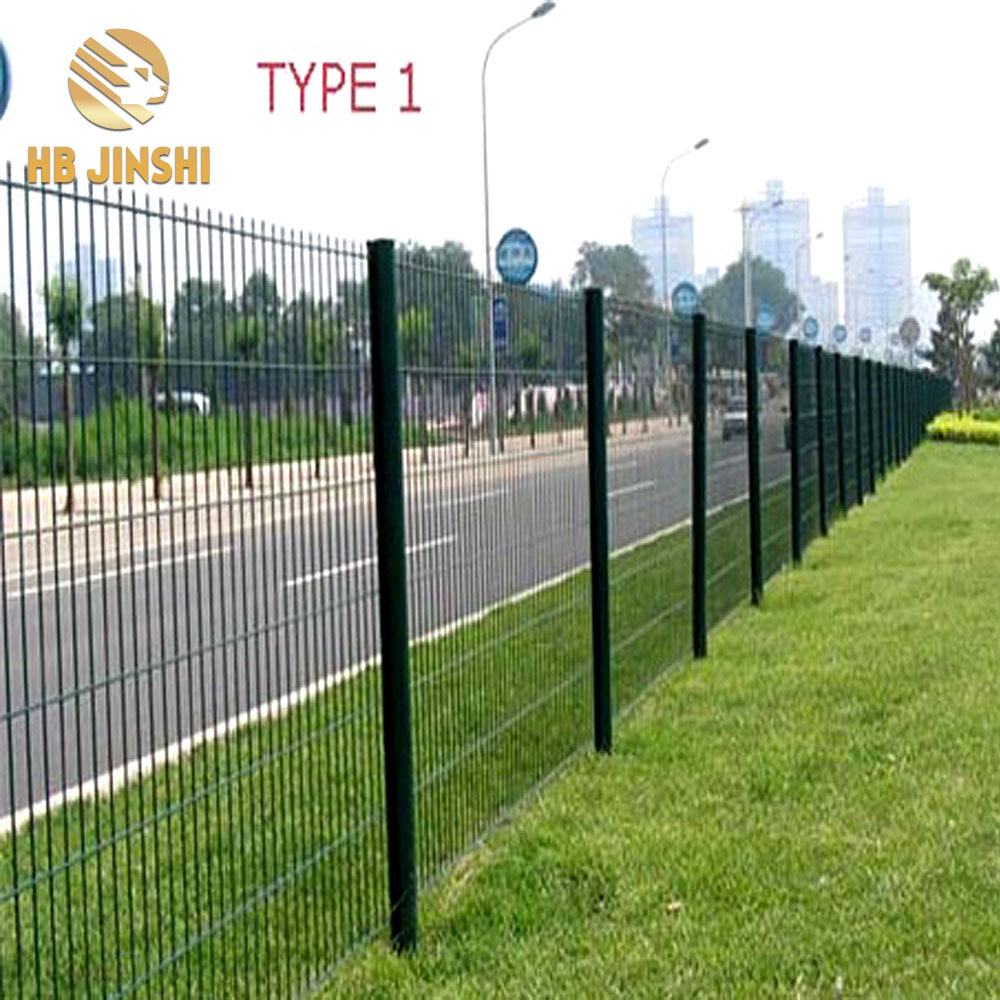 2'' x3'' Green PVC coated welded wire mesh fence netting