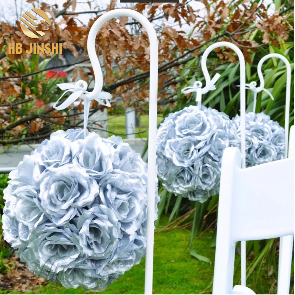 White Wedding Party Crook Lantern Flower Hanger Stakes Garden Shepherd Hooks