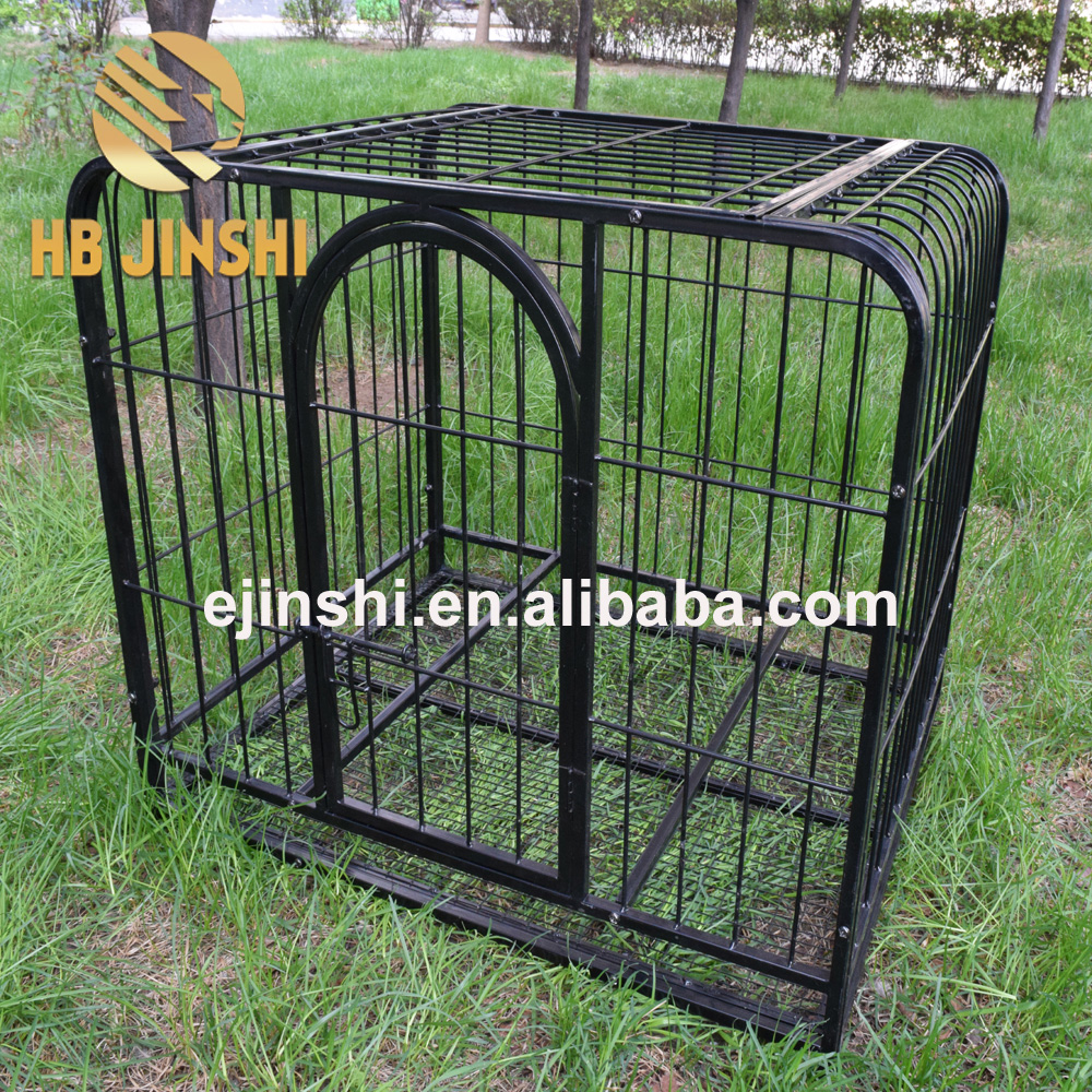 Folding Metal Pet Dog Cat Crate Cage Kennel W/Plastic Tray W/Divider 42"/36"/24"