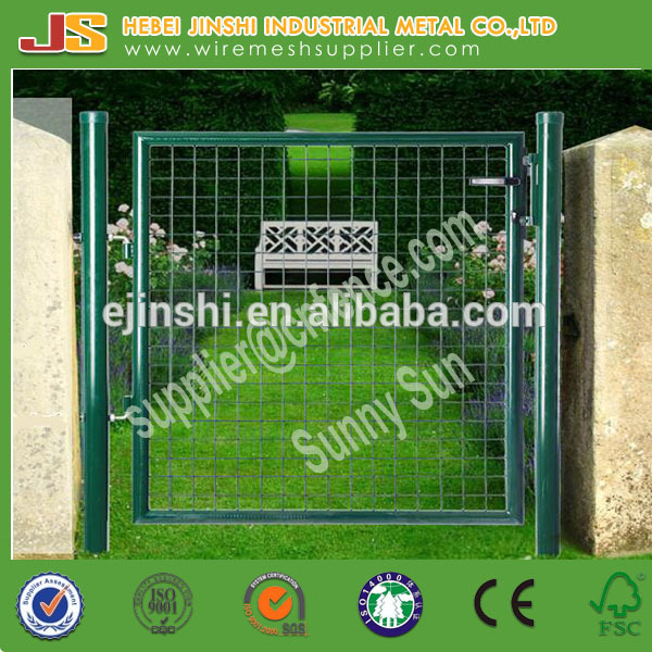 100x200cm welded wire mesh panel and round post park use safety metal fence decorative garden door