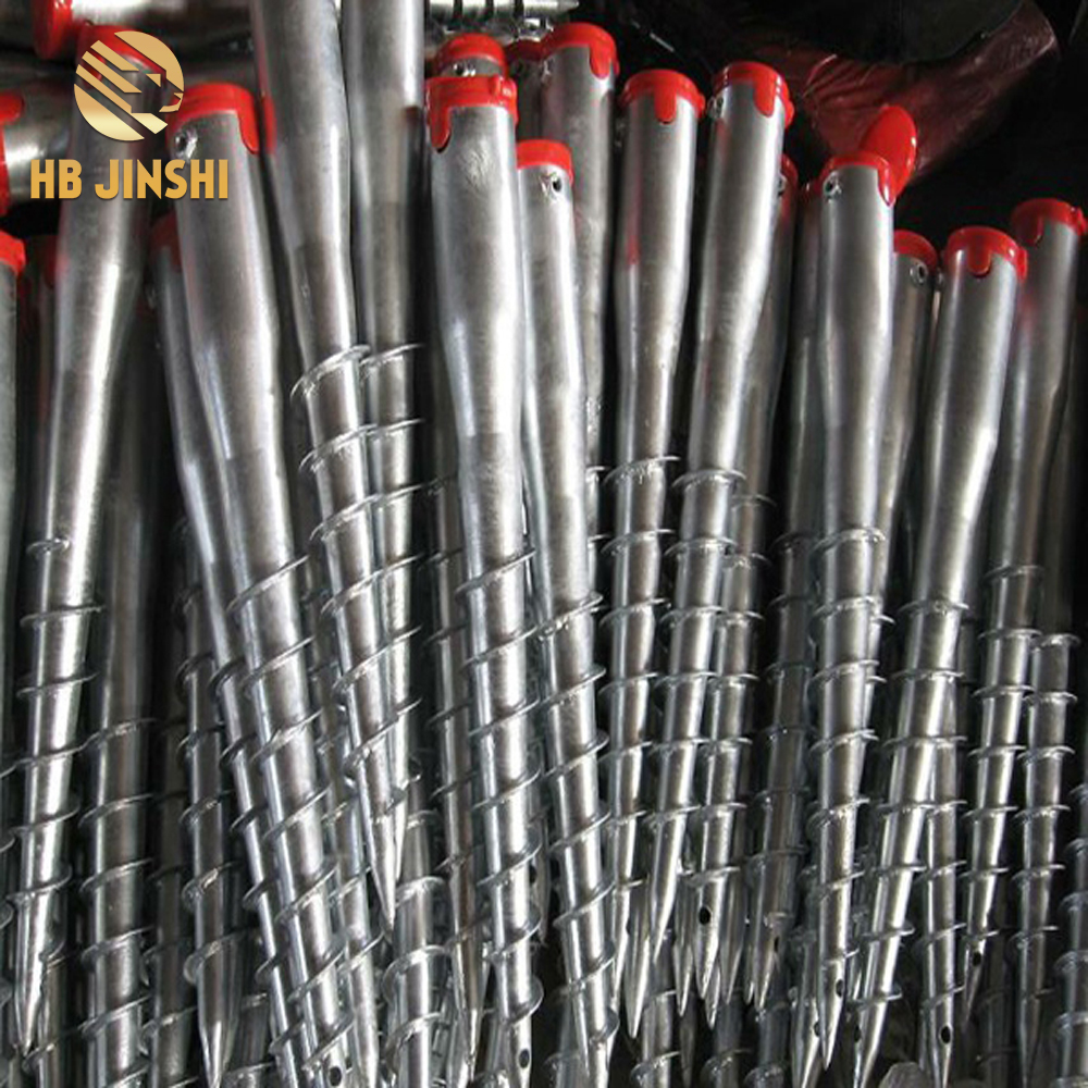 Galvanized Steel Helix Ground Screw Anchor For Solar Construction
