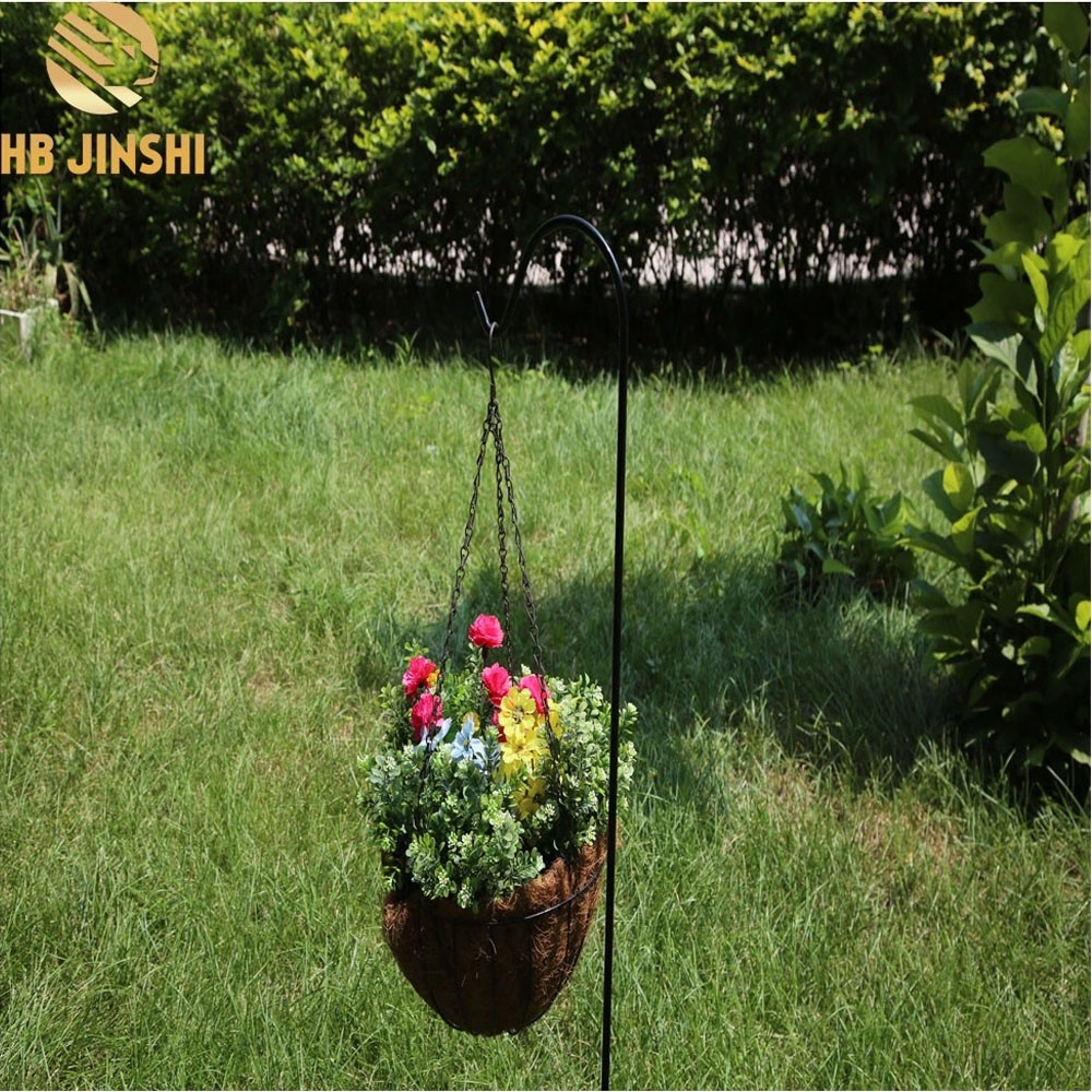 Trade Assurance 48 inch Durable Wrought Iron Plant Hangers shepherds hook