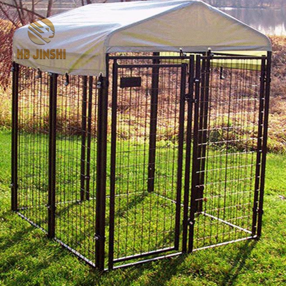 5x5x4' powder coated welded dog kennel fence panel