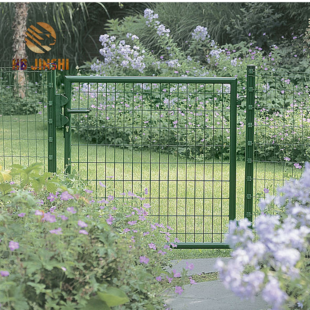 100×125 cm Galvanized green metal garden gate