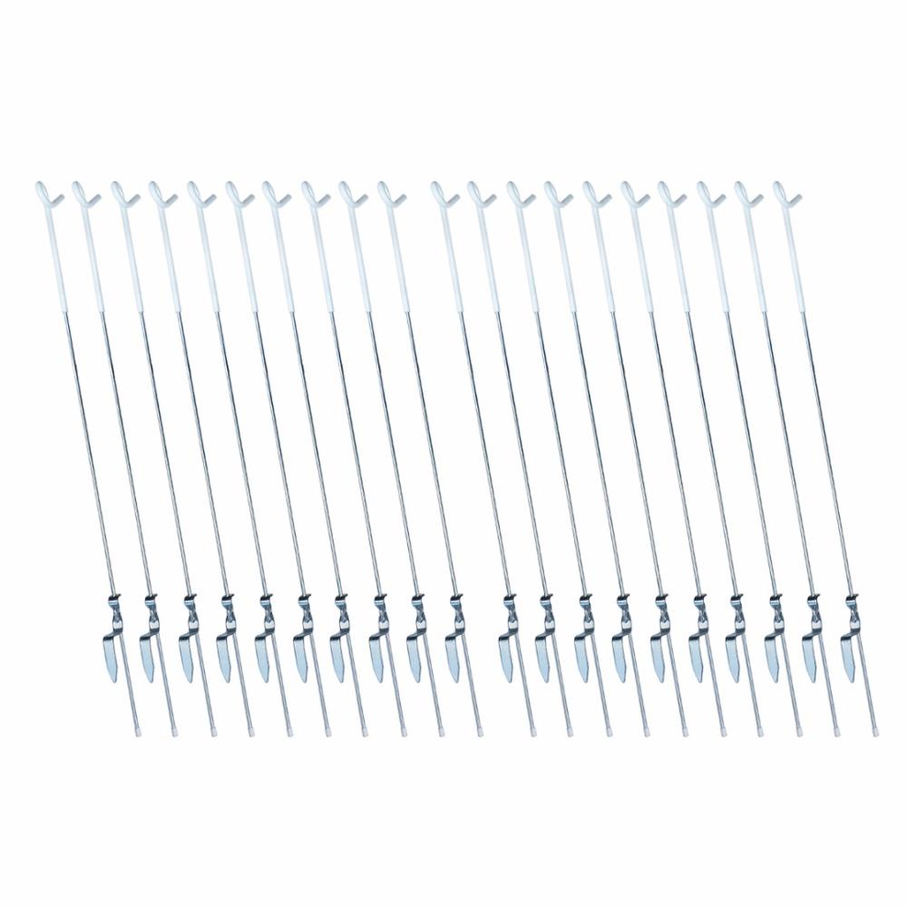 Spring steel pigtail stake electric fencing for cattle