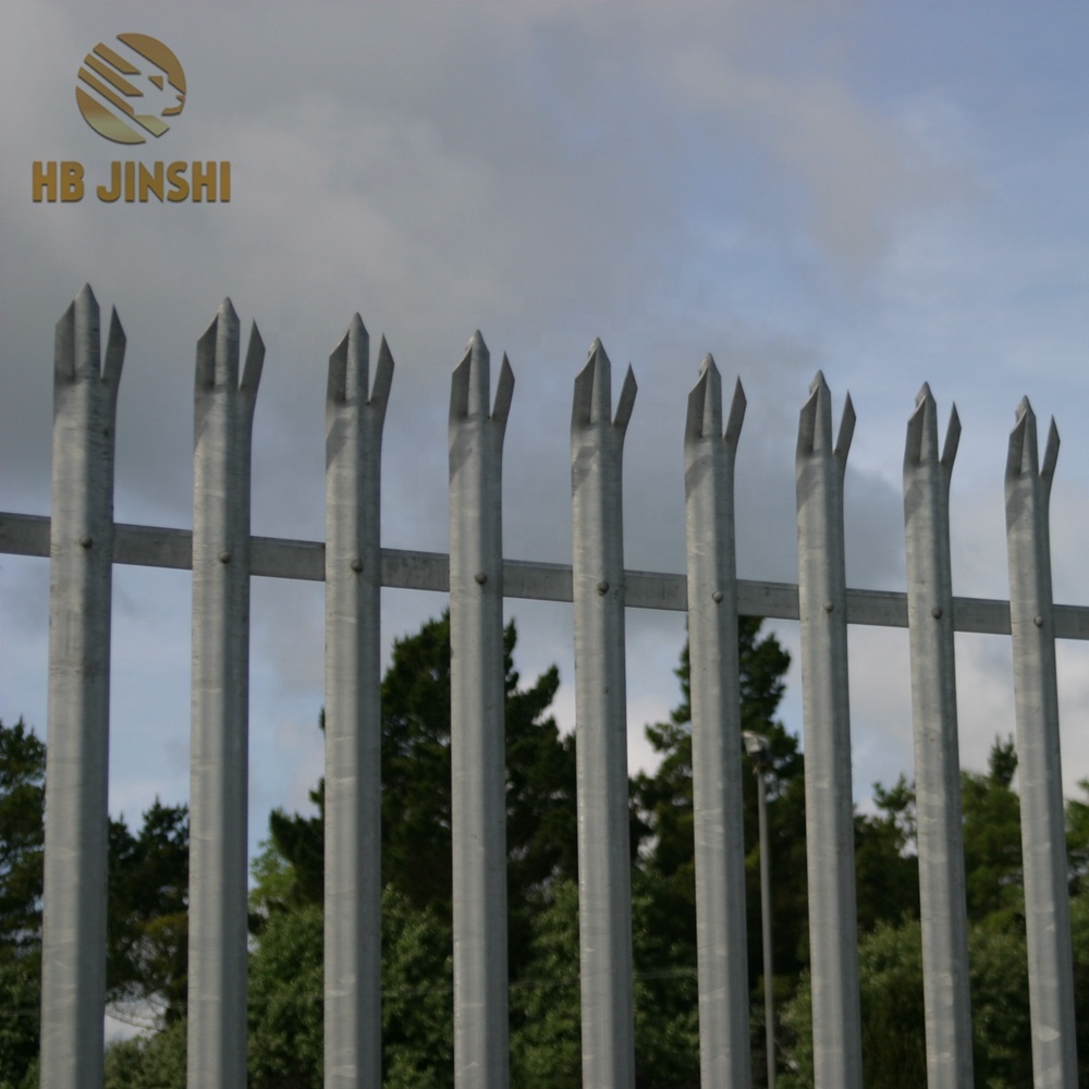 Heavy Galvanized Steel Picket Fence Uganda Palisade Fencing Panels
