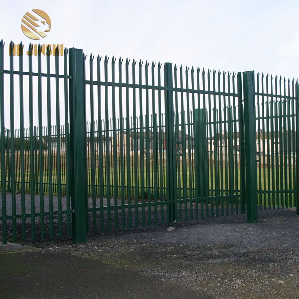 Hot-dipped Galvanized Residential Security Fencing Palisade Fence