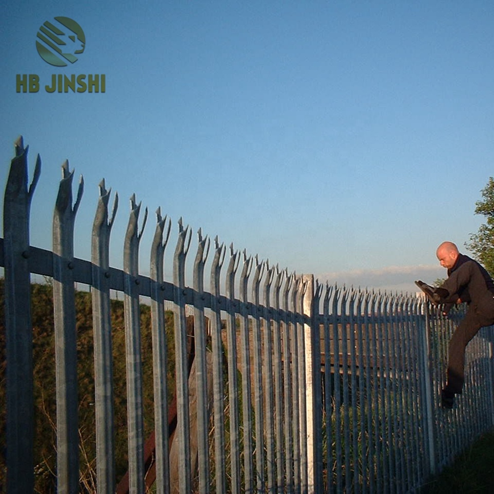 High Security Galvanized Palisade Fencing Panels