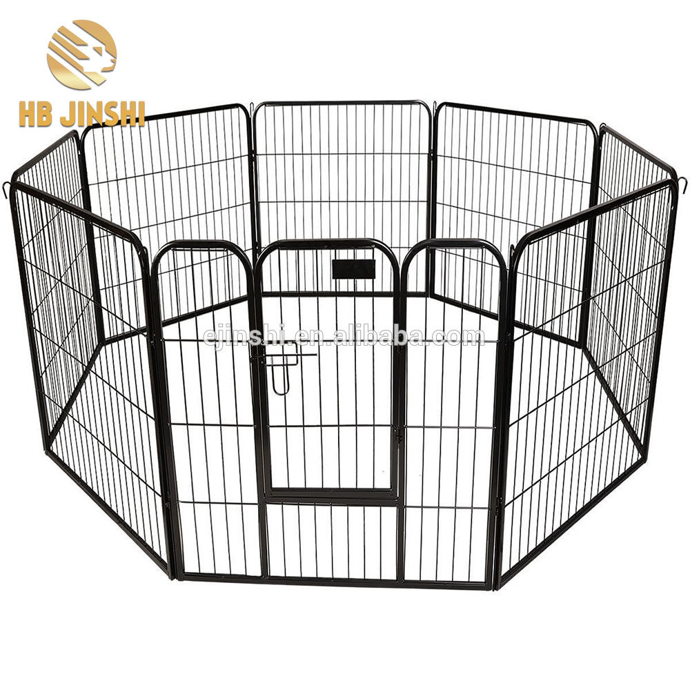 8 pcs panel Large Heavy Duty Cage Pet Dog Cat Barrier Fence Exercise Metal Play Pen Kennel