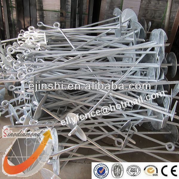 1.0meters Tall Galvanized Helix Anchor,Used In Vineyard, Professional Manufacturer