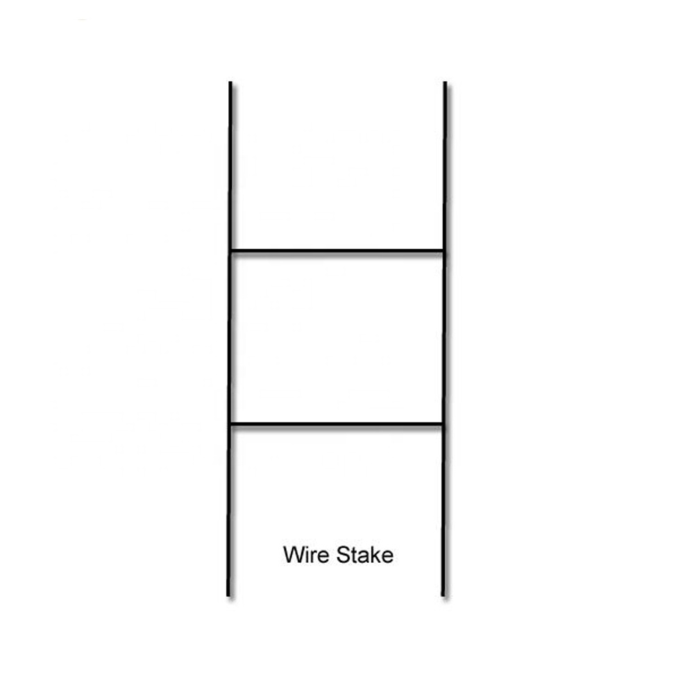 Galvanized Wire Welded H type sign metal political sign Economy h frame wire stake