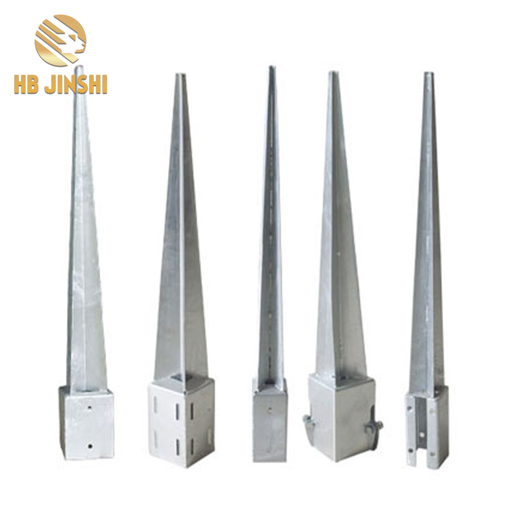Installation and fixation of wood fencing high quality fence post spike