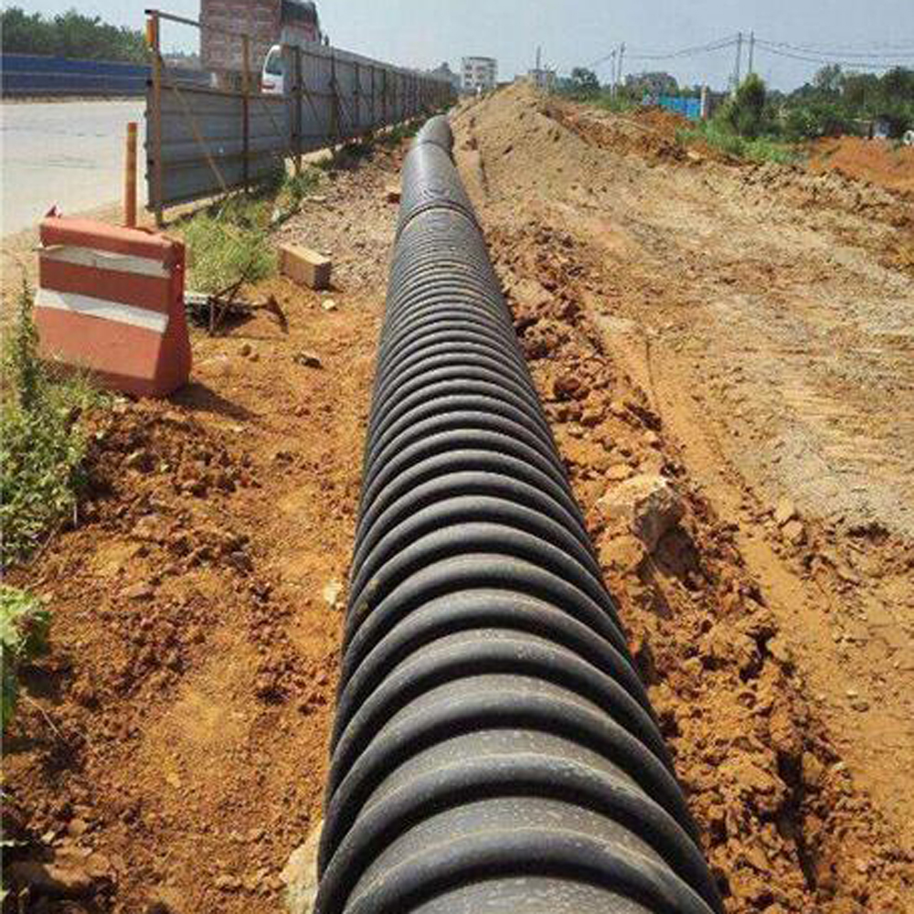 Dn800mm Sn8 Drainage Pipe HDPE Carat Pipe Tube