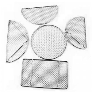 portable stainless steel grill sheet bbq mesh