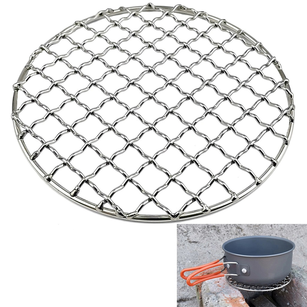 tray cross net clip bbq wire mesh with handle