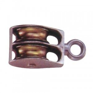 die casting double with eye pulley