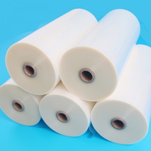 China Cheap price China High Glossy/Matte hot Laminating Roll Film 80mic with 100g Liner
