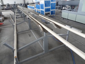 PVC double pipe machine-stacker