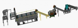plastic recycling machine Layout drawing
