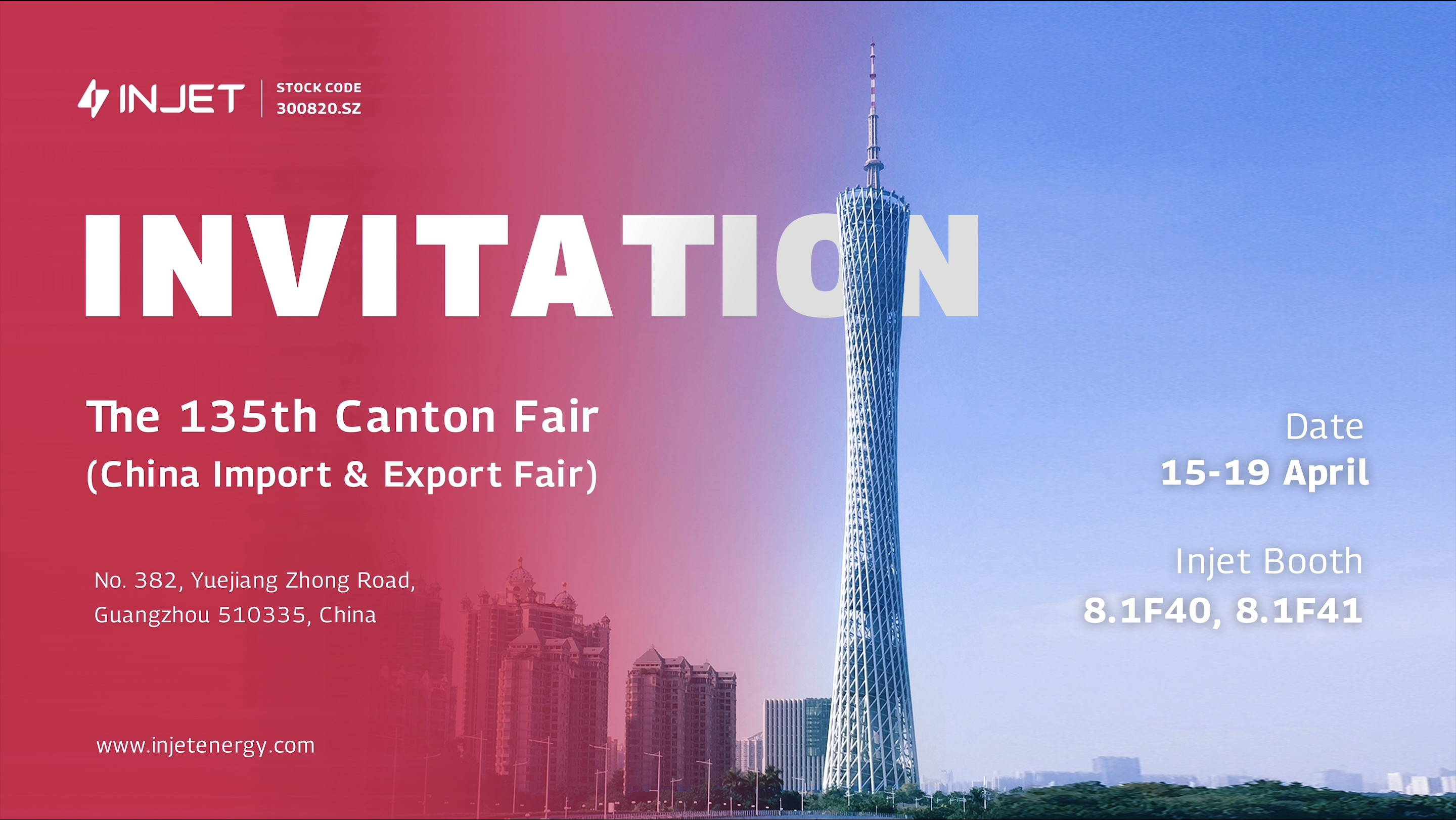 Discover the Future of Charging Stations with Injet New Energy at the 135th Canton Fair!