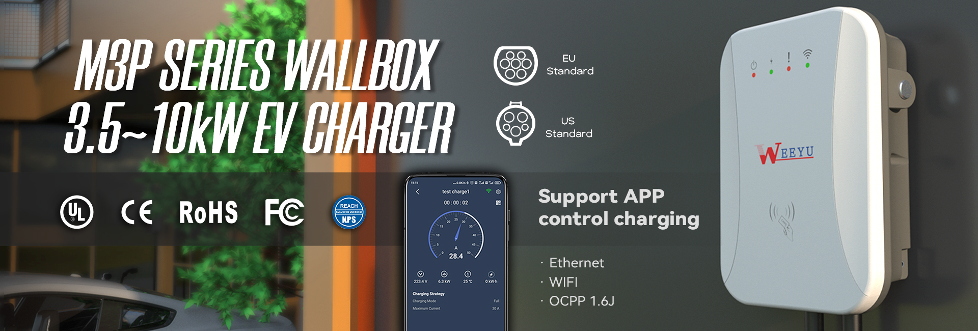 Banner- M3P EV charger wallbox-小