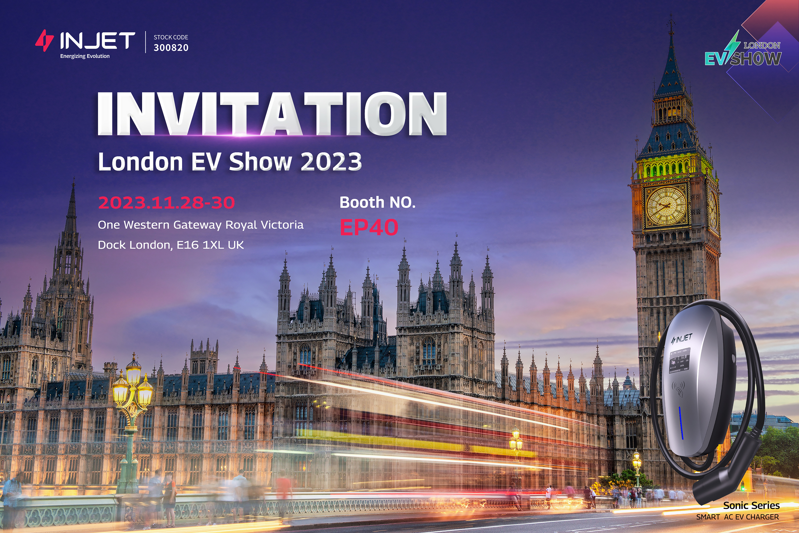 Exciting News from Injet New Energy – Join us at the London EV Show 2023!