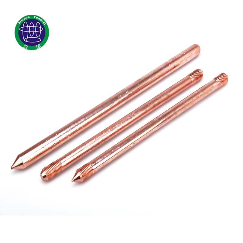 Solid Copper Earth Rod For Lightning System