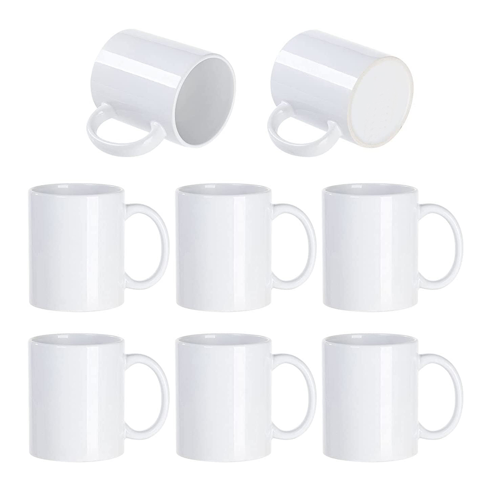 12oz Sublimation Mugs Blank Porcelain Mugs Classic Drinking Cups with Handles Featured Image