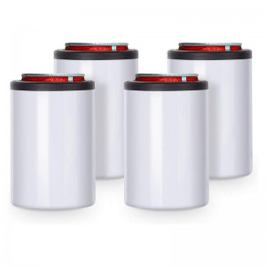 12 OZ Sublimation Blanks Can Insulator White Stainless Steel Can Cooler