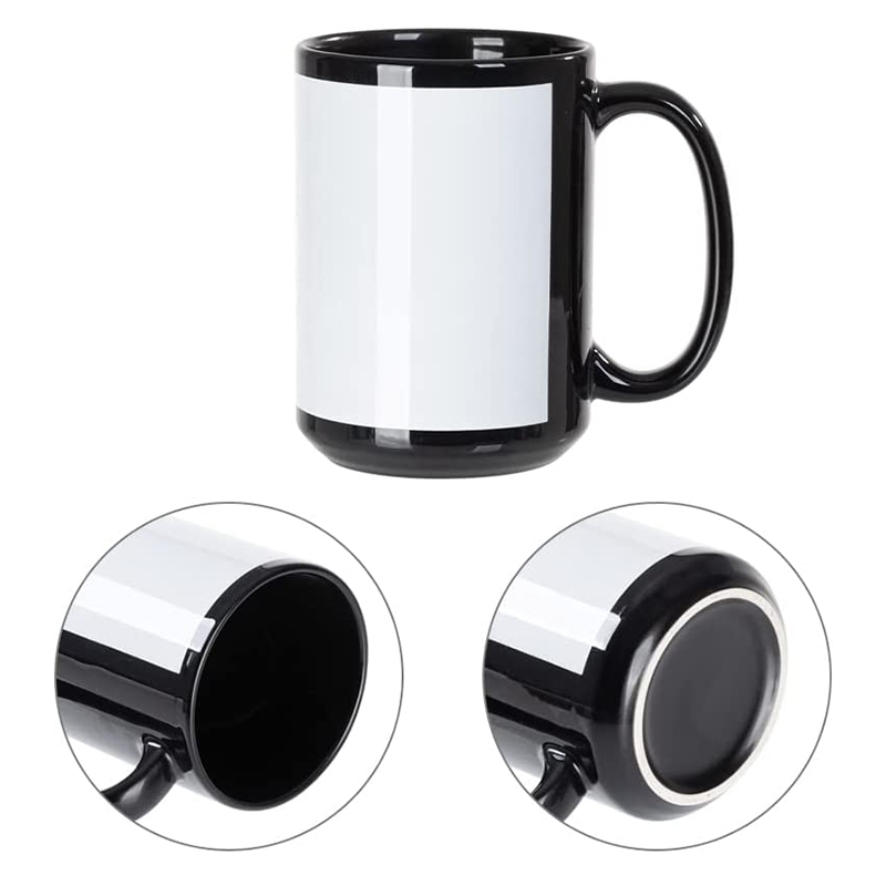 Buy Wholesale China 15 Oz Sublimation Blank Mugs White Black