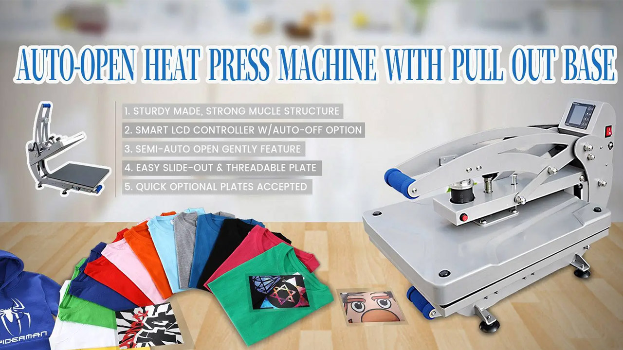 Effortlessly Create Professional-Quality Prints with the 16×20 Semi-Auto Heat Press Machine