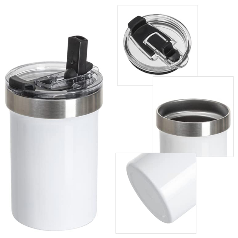 High Quality Sublimation Machine - 18 OZ Sublimation Tumbler White Stainless Steel Coffee Mugs with Sippy Up Lid and Straw – Xinhong