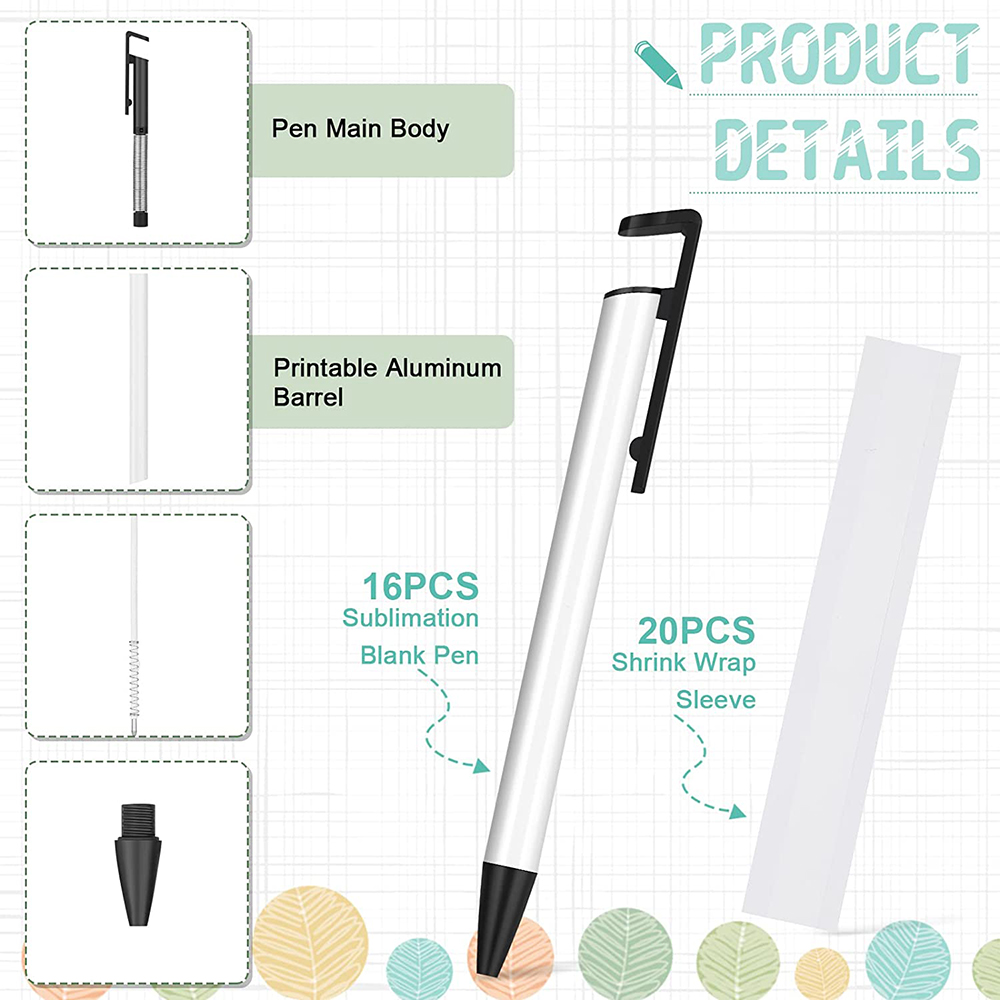 Wholesale Sublimation Blank Pen Ballpoint with Shrink Wrap