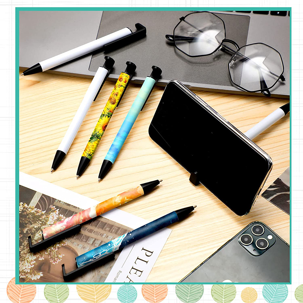 Sublimation Pen Blank with Shrink Wrap Heat Transfer Pen Sublimation  Ballpoint Pen DIY Office School Supplies 