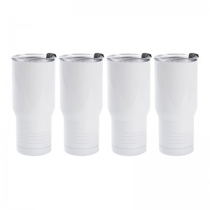 22 OZ White Sublimation Tumbler Stainless Steel Coffee Travel Tumbler Car Cups