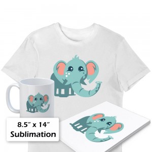 8.5 x 14 Inches Sublimation Paper for Sublimation Tumbler Mugs and Light Fabrics