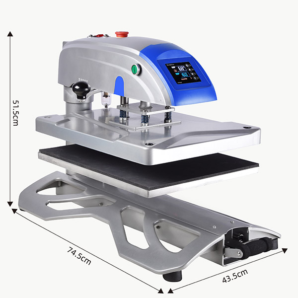 China Manufacturer for Phone Case Sublimation Machine - 2019 Prime Swing-away Pneumatic Heat Press W/Slide-out Base – Xinhong