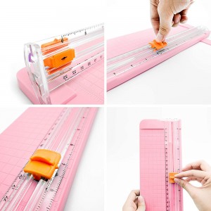 A5 Paper Cutter Titanium Straight Paper Trimmer with Side Ruler for Scrapbooking Craft, Paper, Coupon, Label, Cardstock