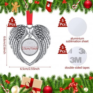 China Cheap price Lanyard Sublimation Machine - Angel Wing Sublimation Ornament Sublimation Ornament Blanks – Xinhong