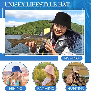 Bucket Hat for Women Summer Travel Sun Beach Hats Packable Outdoor Fishing Hats Unisex Fisherman Cap Headwear