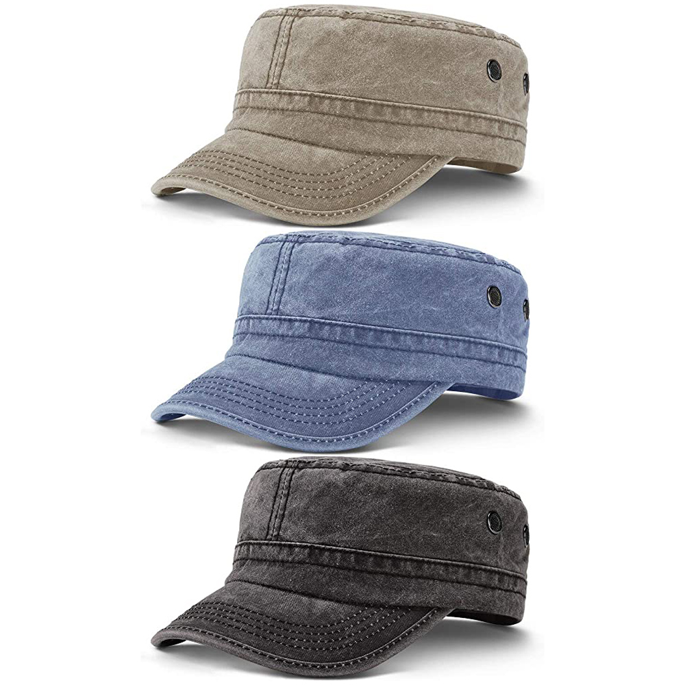 Hot New Products Sublimation Mug Press - Cadet Army Caps Adjustable Flat Caps Unisex Cadet Hat Military Army Hat – Xinhong