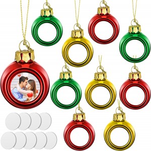 Sublimation Christmas Ornament Balls for Christmas Trees Decoration