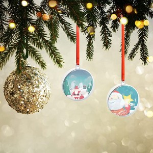 Sublimation Blanks Christmas Decorations Tree Balls Pendants Wedding Halloween Party Decoration
