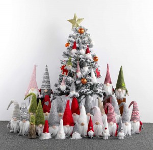 Christmas Ornaments Handmade Plush Gnomes Santa Elf Hanging Home Decorations Holiday Decor