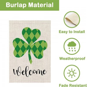 12″ x 18″ DIY Blank Jute Fall Yard Flags, Personalized Lawn Craft Banners for Outdoor